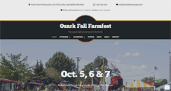 Desktop Screenshot of ozarkfallfarmfest.com