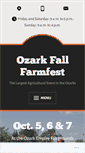Mobile Screenshot of ozarkfallfarmfest.com