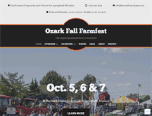 Tablet Screenshot of ozarkfallfarmfest.com